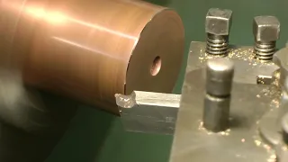 Turning  and machining copper with hss tooling I’m learning a lot on the lathe tool