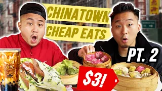 BEST CHEAP EATS in NEW YORK Pt. 2 (Chinatown!)