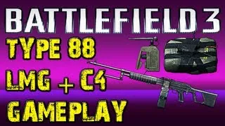 Battlefield 3 Conquest Domination on Donya Fortress //  TYPE 88 LMG & C4 Gameplay