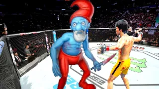 UFC4 Bruce Lee vs. Papa Smurf EA Sports UFC 4