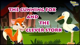 The Cunning Fox And The Clever Stork | Moral Bedtime Short Stories For Kids | Roving Genius