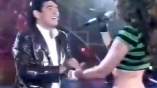 Maradona con Thalía en su última visita a Argentina