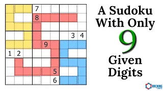 A Sudoku With Only 9 Given Digits