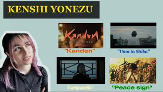 Reaction to KENSHI YONEZU: "Kanden" MV, "Uma to Shika" MV, "Campanella" MV, "Peace Sign" MV