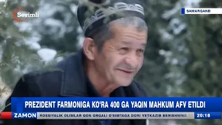 Prezident Farmoniga koʻra 400 ga yaqin mahkum afv etildi