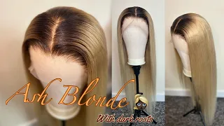 WATCH ME INSTALL 613 WIG to ASH BLONDE WITH DARK ROOTS ft. Aliexpress Mamushow Store