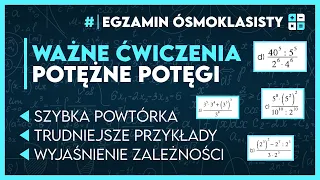 Ważne ćwiczenia z... POTĘGI - Egzamin Ósmoklasisty 2024