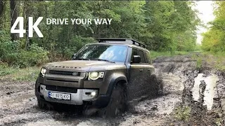 Defender First Edition Off-Road Test, Review, Moose and Slalom Test, Trip, and Overlanding.