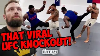 THE MOST VIRAL UFC FIGHTER CAME TO TRAIN | B-TEAM VLOG