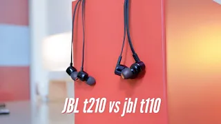 Jbl t210 vs jbl t110 [ pure bass earphones ]