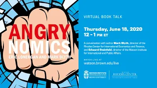 Mark Blyth: Angrynomics ─ Virtual Book Talk