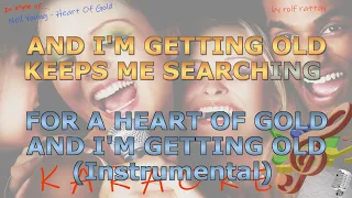 Neil Young - Heart Of Gold - Instrumental and Karaoke