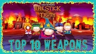 SOUTH PARK STICK OF TRUTH | TOP 10 BEST WEAPONS | UNDERWORLD GUITAR AXE | SWEET KATANA | HD