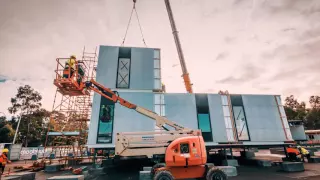 Monash College Learning Village - Time Lapse Construction 2015