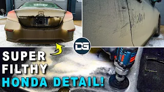 Deep Cleaning a FILTHY Honda Civic! | The Detail Geek