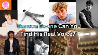 Benson Boone: Can You Find His Real Voice? Top 9 all time your favorite songs Behind the Curtain