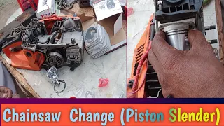 Chainsaw  Repairing (How to Change Ring Piston Cylinder