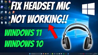 Fix Headset Mic Not Working Windows 11 | How To Solve Headphone Not Detecting When Plugged in