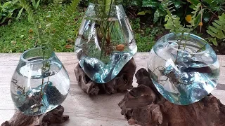 Bali Glass Blowing (Driftwood Fish Bowl)