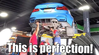 We custom cut the Akrapovic Exhaust to create the best sounding F80 BMW M3 out there!