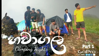 හාවාගල කදවුරු බැද රැයක් 😍🌄 / Hawagala Camping Night . part 1 #hawagala #camping #hiking #rabbitsrock