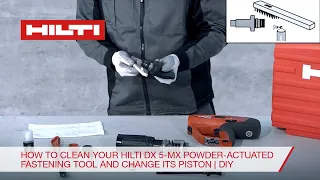 How to clean your Hilti DX 5-MX Powder-Actuated fastening tool and change its piston | DIY