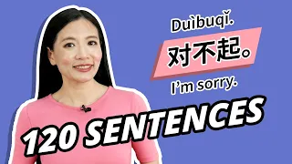 120 Beginner Chinese Sentences | Learn Chinese in 25 minutes! | New HSK 1