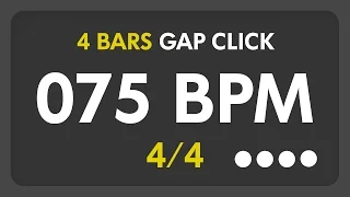 75 BPM - Gap Click - 4 Bars (4/4)