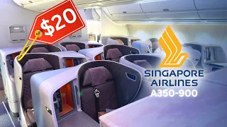 4 HOURS in WORLD's BEST REGIONAL BUSINESS CLASS (SINGAPORE AIRLINES A350-900 SIN-MNL)