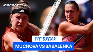 Muchova & Sabalenka Produce Epic First Set Tie Break In French Open Semi-Final! | Eurosport Tennis