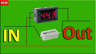 How to Convert Voltmeter to Ampere Meter, Dc Voltmeter to Amp Meter | DIY Digital DC Ampere Meter