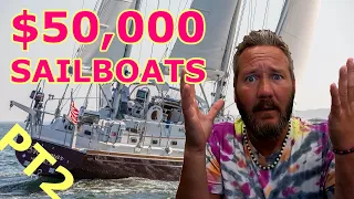 $50,000 Sailboats PT2! Catalina, Beneteau, Pilot House, Lady K Sailing Ep 190