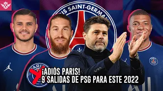 ¡ADIOS PARIS! Ventas y Salidas de PSG para esta Temporada 2021/22 | Nuevo DT y MBAPPE se VA
