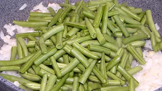 Here's HOW to cook green beans. Easy Recipe with String Beans, Green Asparagus