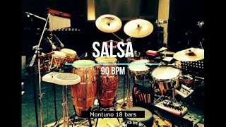 Backing track salsa 90 bpm. Percussion