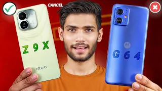 iQOO Z9X vs Moto G64 Full Comparison Best Smartphone Under 15,000/-