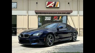 2015 BMW M6 Coupe Competition in Tanzanite Blue Metallic over Opal White Full Merino Leather