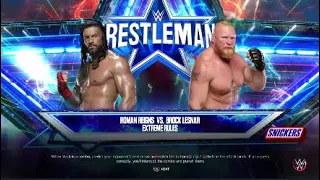 Brock lesner VS Roman regins who will win WWE 2k23 #wwe2k23#wwe2k22#wwesmackdown#wwe2k#romanreigns