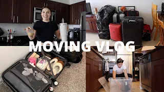MOVING VLOG pt. 1: packing my closet, bathroom & kitchen!! packing tips & to do list 📦✨