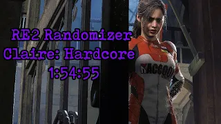 Resident Evil 2 Randomizer: Hardcore Claire: THE RUN (1:55:54)