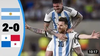 Argentina vs Panama 2-0 Extended highlights & All goals