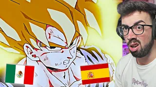 ESPAÑOL REACCIONA A DRAGON BALL LATINO vs ESPAÑOL 🔥 GOKU SE TRANSFORMA EN SSJ POR PRIMERA VEZ