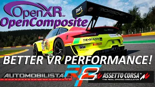 Get Better VR Performance & Clarity With OpenXr OpenComposite In Sim Racing!