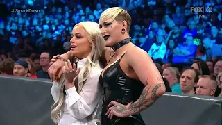 WWE SMACKDOWN SASHA BANKS & NAOMI VS QUEEN ZELINA & CARMELLA 04/01/22