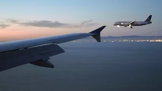 20160602 United Airlines A319 N850UA UA480 LAX→SFO Parallel Landing at San Francisco
