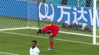 Michy Batshuayi goal celebration fail world cup 2018