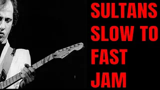 Sultans of Swing Guitar Solo Backing Track SLOW TO FAST! (D Minor)