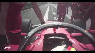 Vettel telling his mechanics to help the Toro Rosso that has overheating brakes! | F1 China