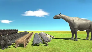 New Update Paraceratherium vs All Prehistoric Mammals - Animal Revolt Battle Simulator