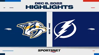 NHL Highlights | Predators vs. Lightning - December 8, 2022